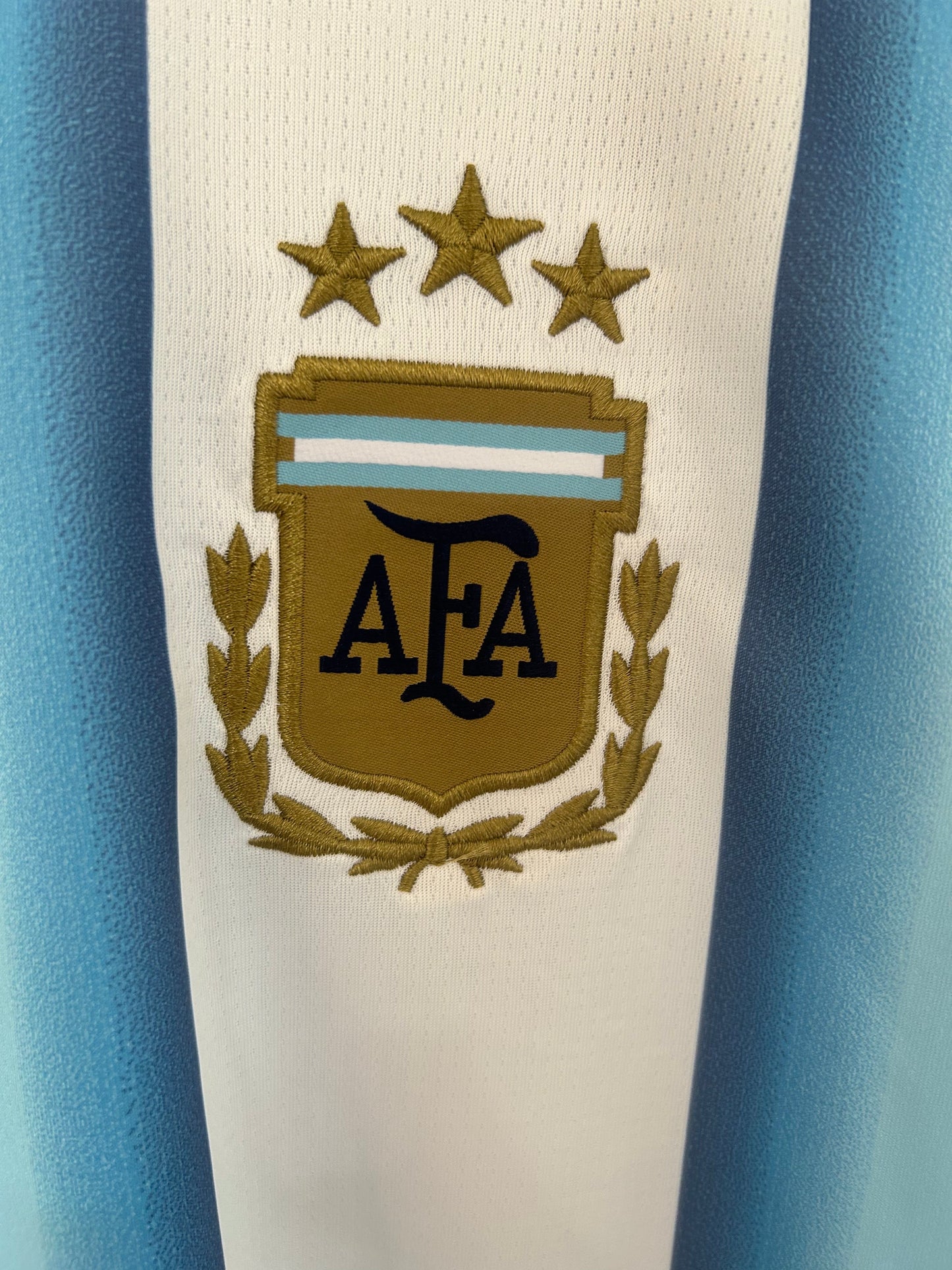 Maillot Argentine Domicile 2026 détail col