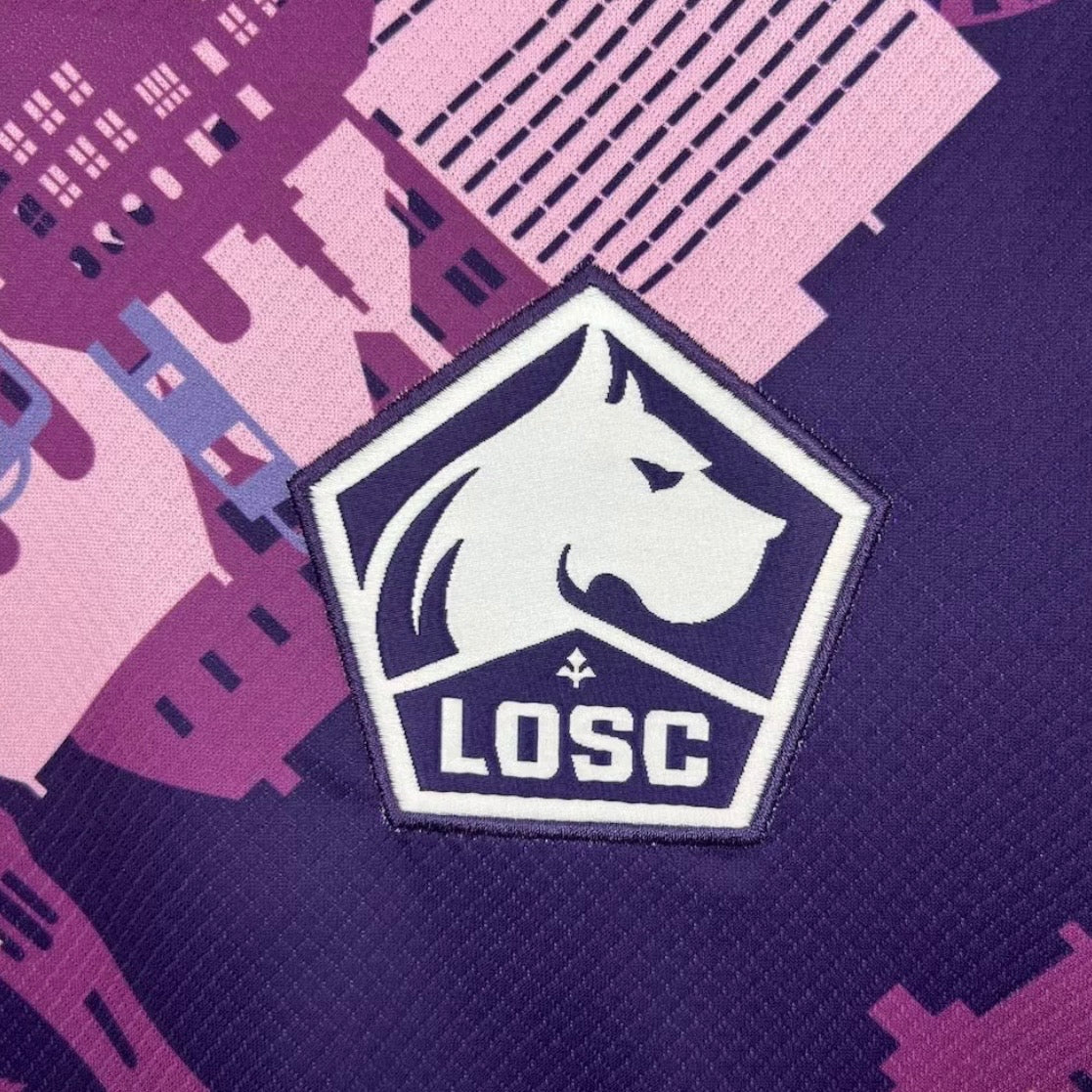 Maillot LOSC Lille Domicile 2025/2026 zoom logo