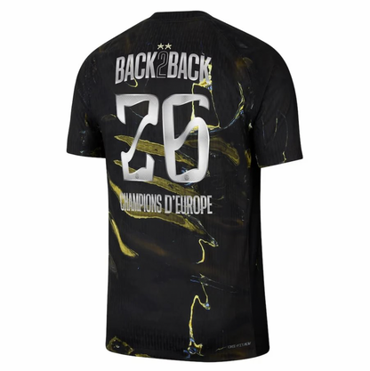 Maillot PSG Back To Back 2026/2027 vue dos édition limitée